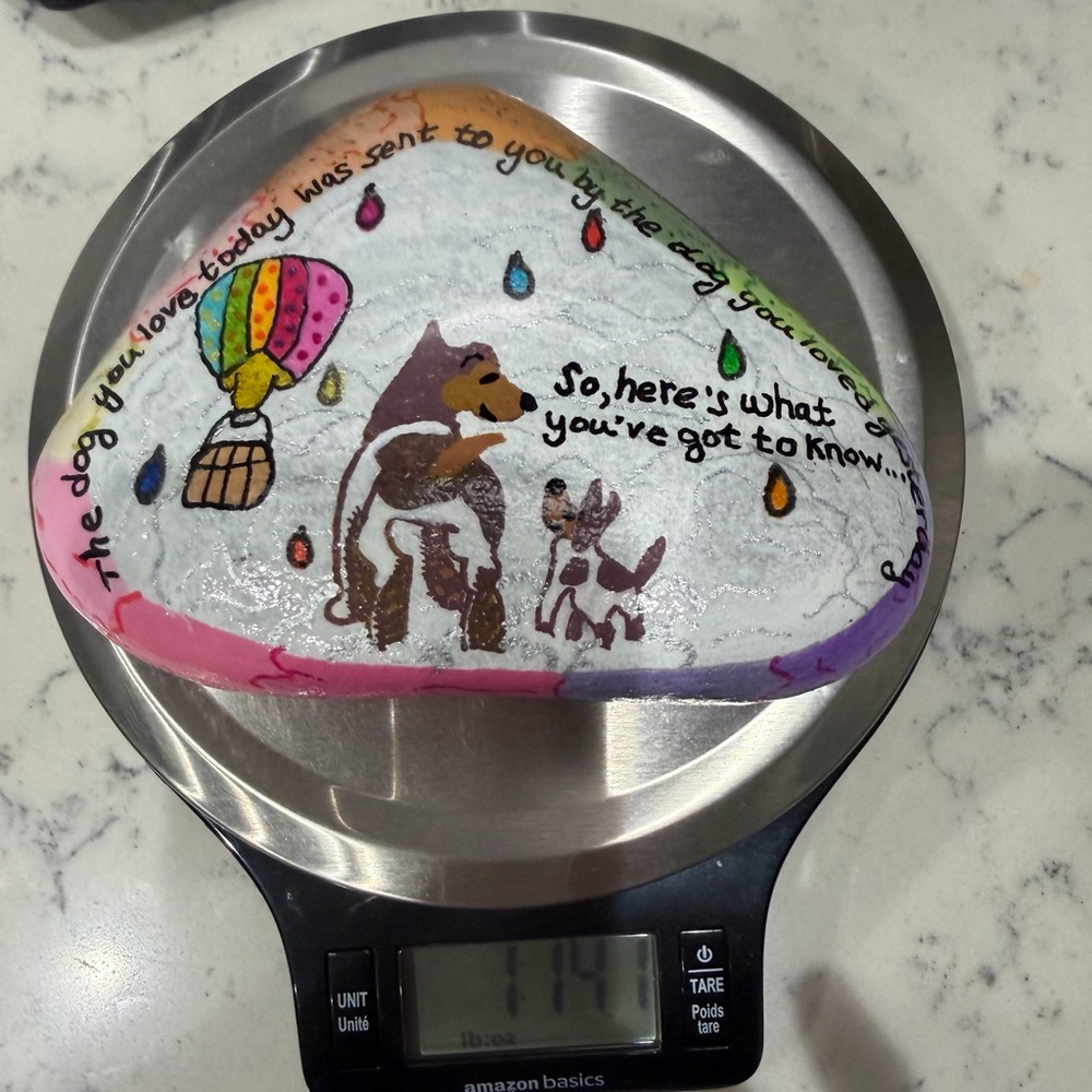 Hand-Painted, Colorful Memory Rock for Dogs - Picture 10 of 12